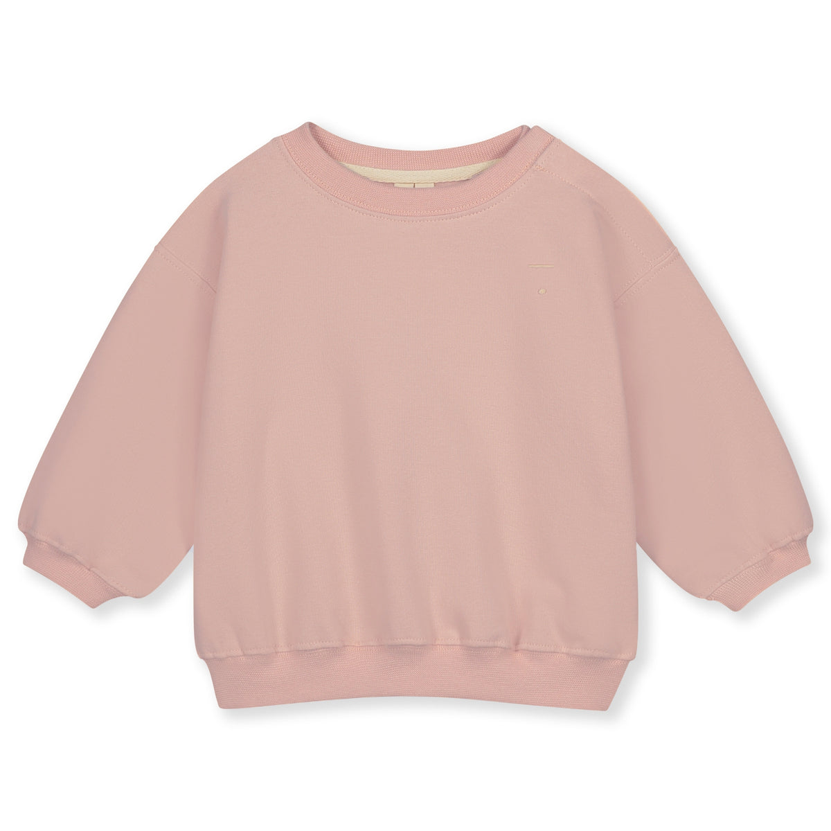 Baby Dropped shoulder sweater Faded Pink, Gray Label