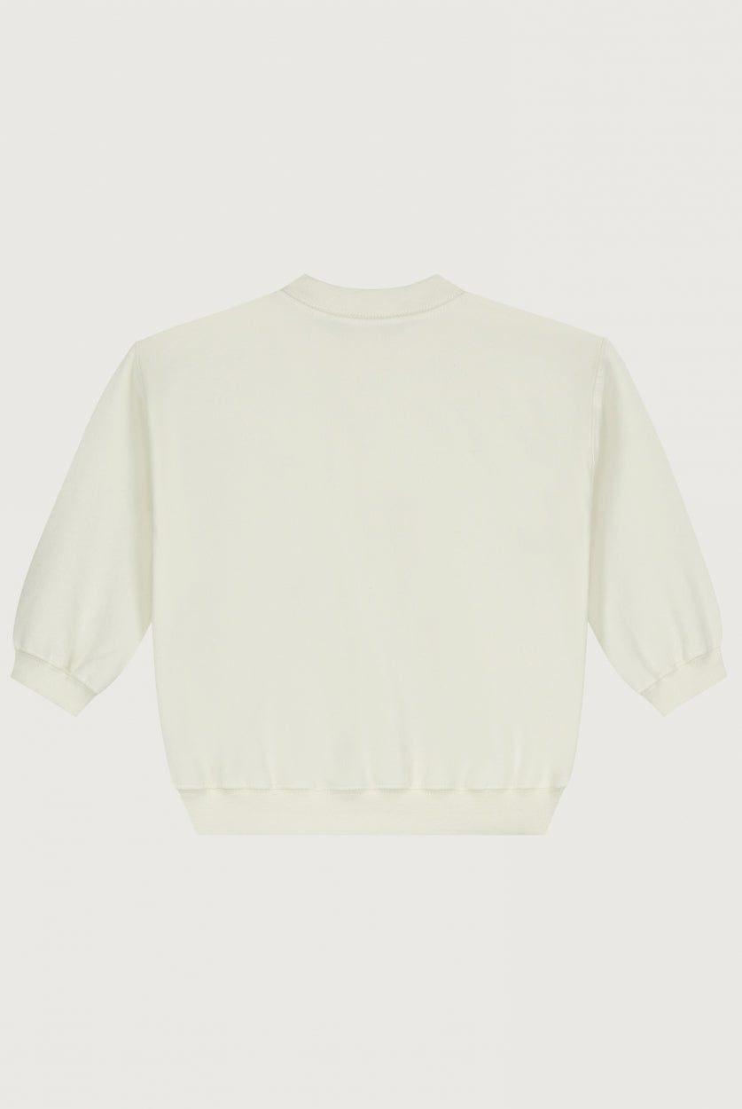 Baby Dropped shoulder sweater Cream, Gray Label