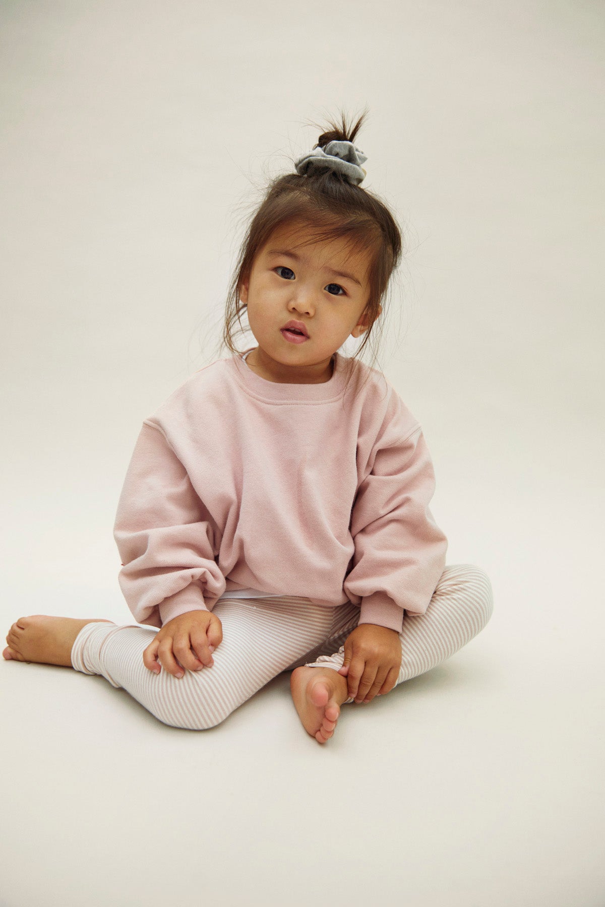 Dropped shoulder sweater Faded Pink, Gray Label