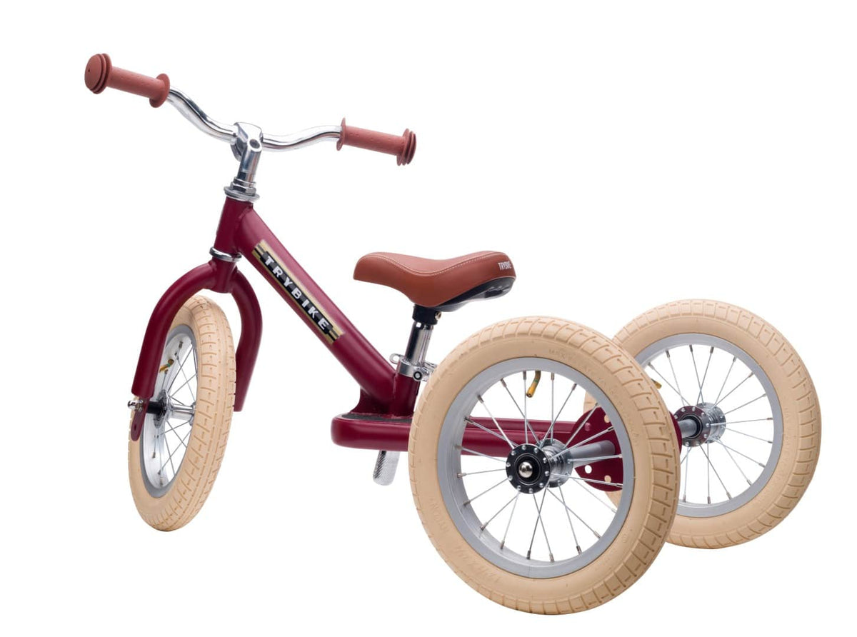 Trybike Vintage Red 2 in 1 driewieler