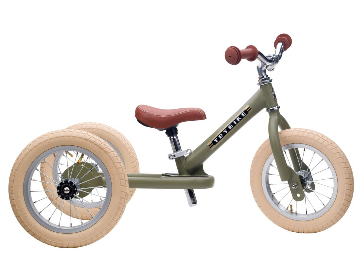 Trybike Vintage Green 2 in 1 driewieler