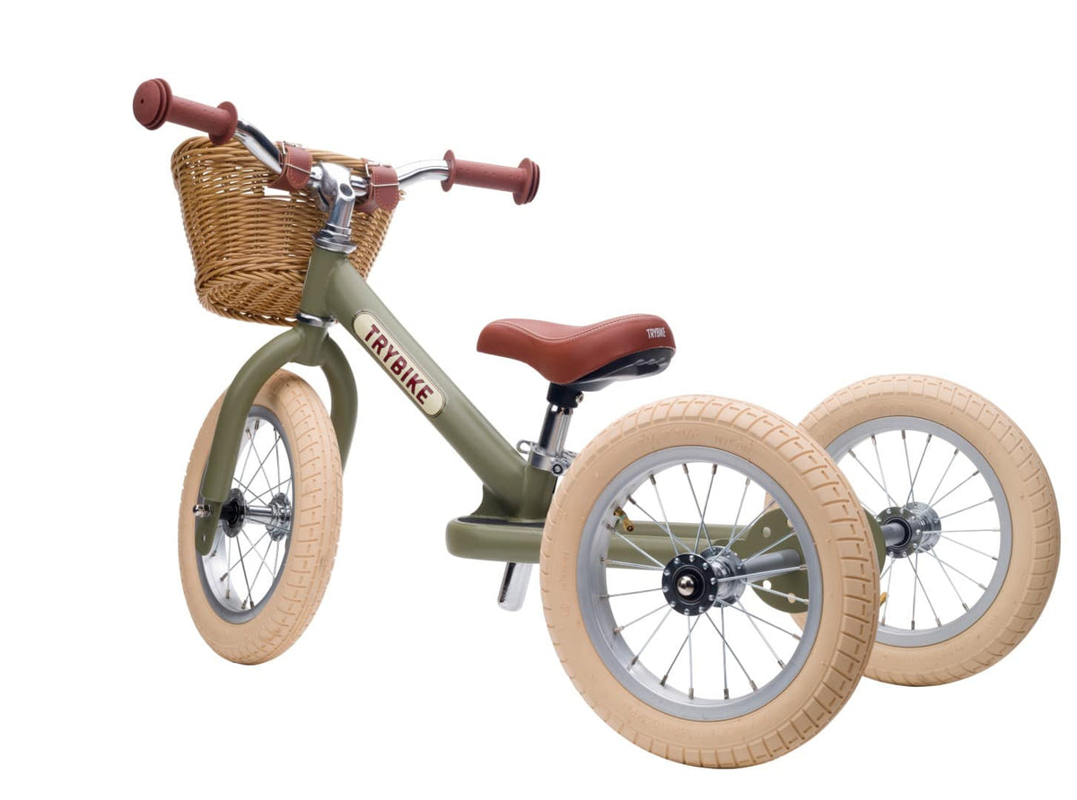 Trybike Vintage Green 2 in 1 driewieler