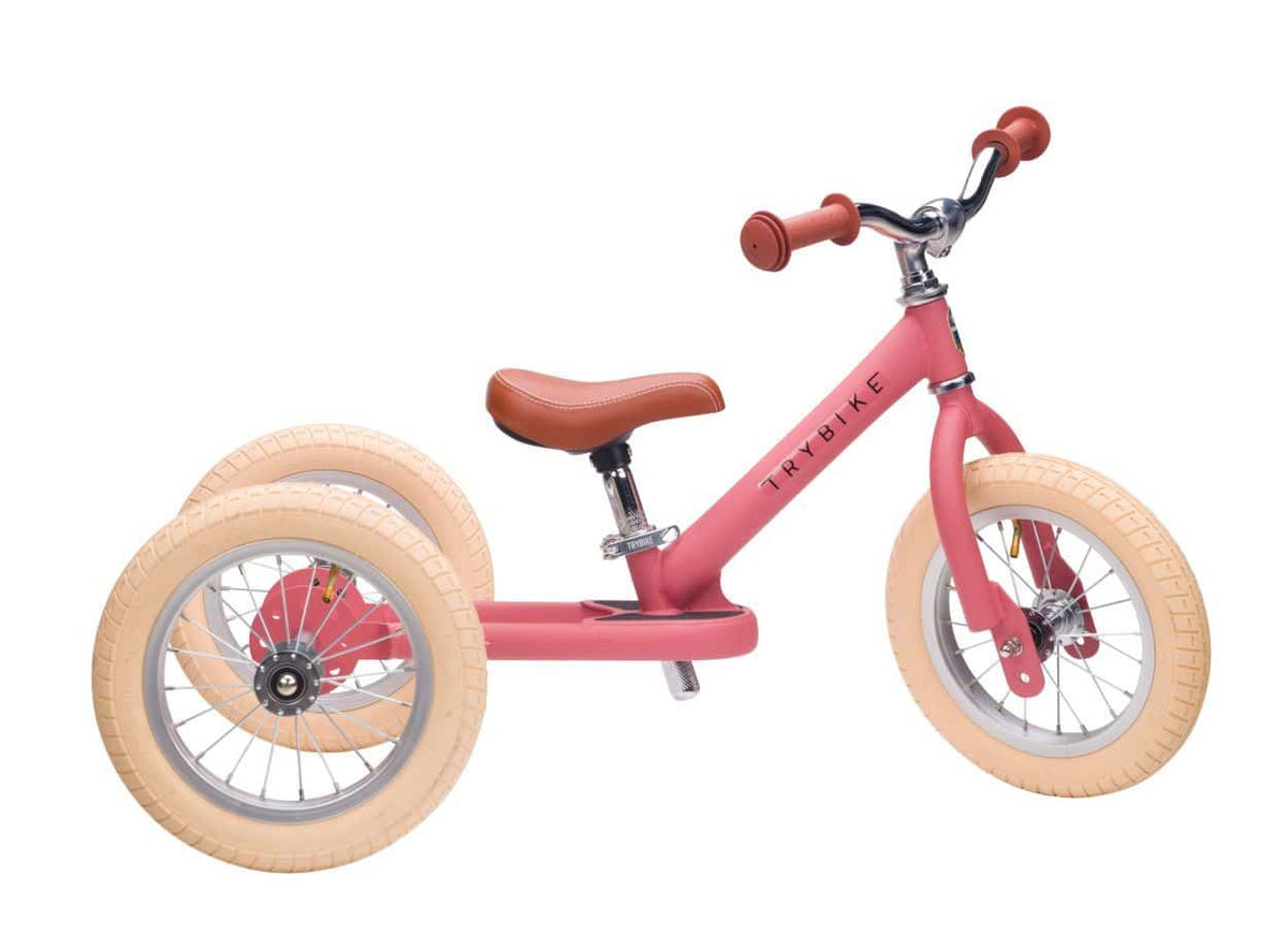 Trybike Vintage Pink 2 in 1 driewieler