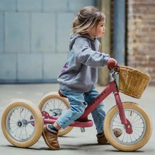 Trybike Vintage Pink 2 in 1 driewieler