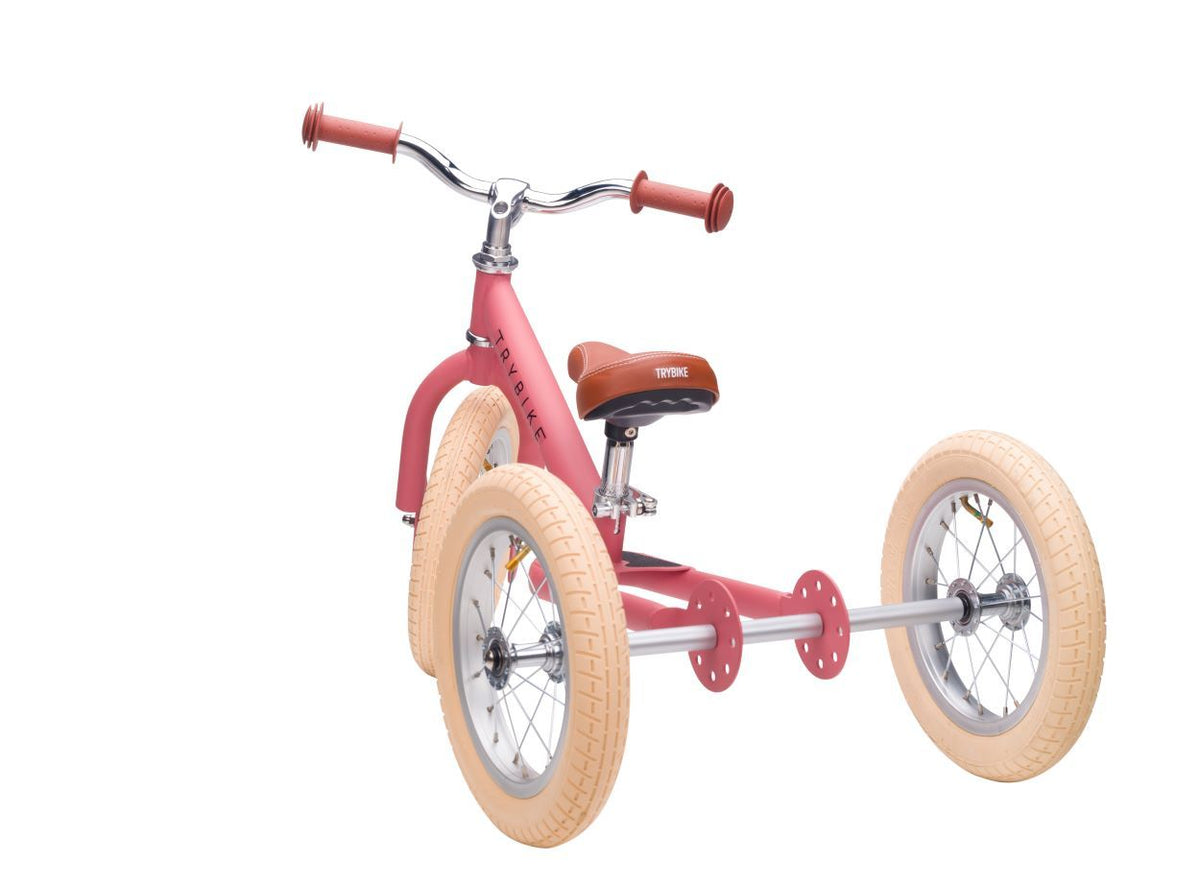 Trybike Vintage Pink 2 in 1 driewieler