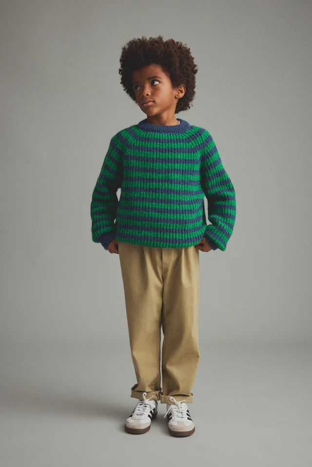 Knitted sweater Vigo Grass Navy, Cozmo