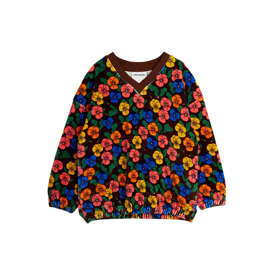 Violas aop velour sweatshirt, Mini Rodini
