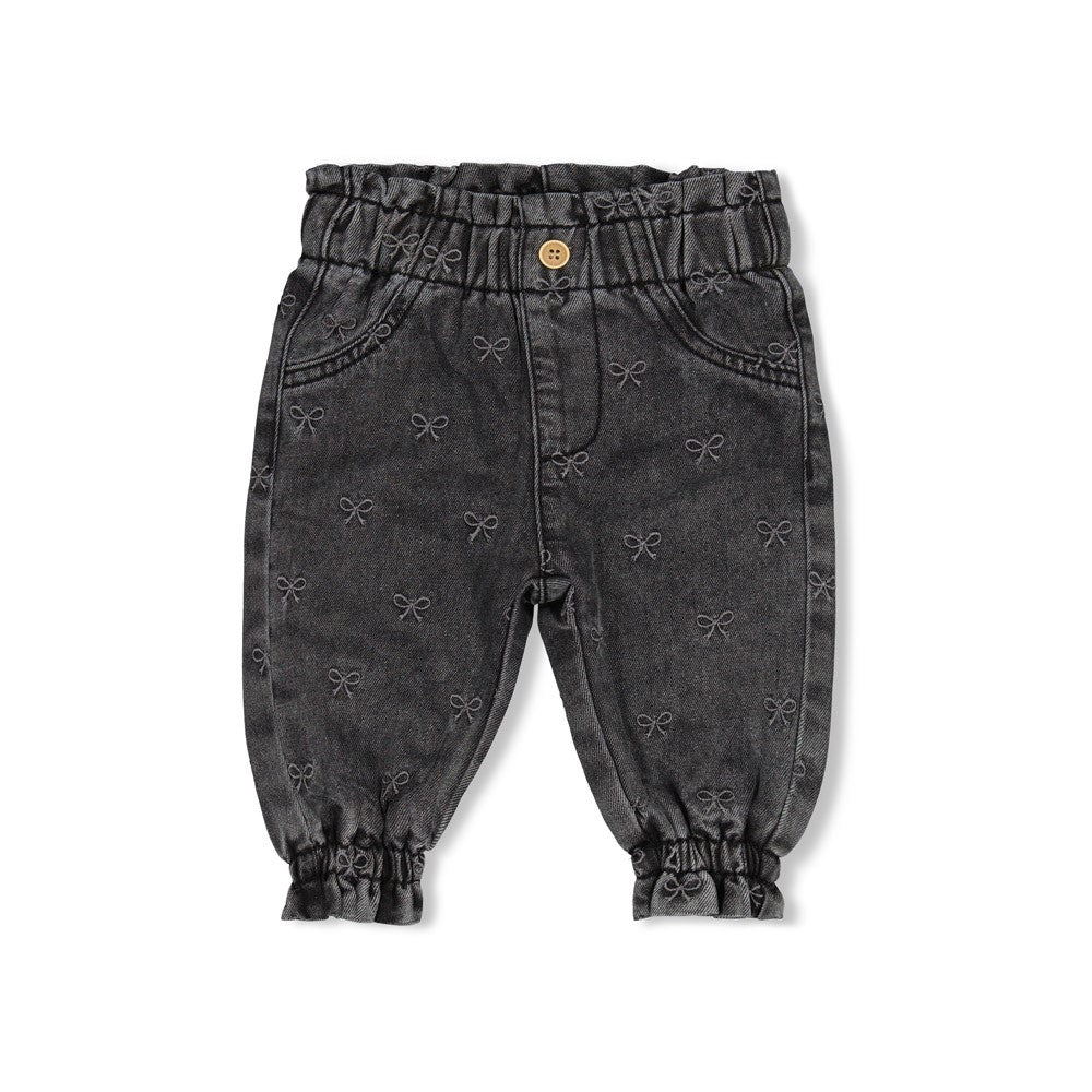Broek denim met borduurdsels - Winter Denims, Feetje