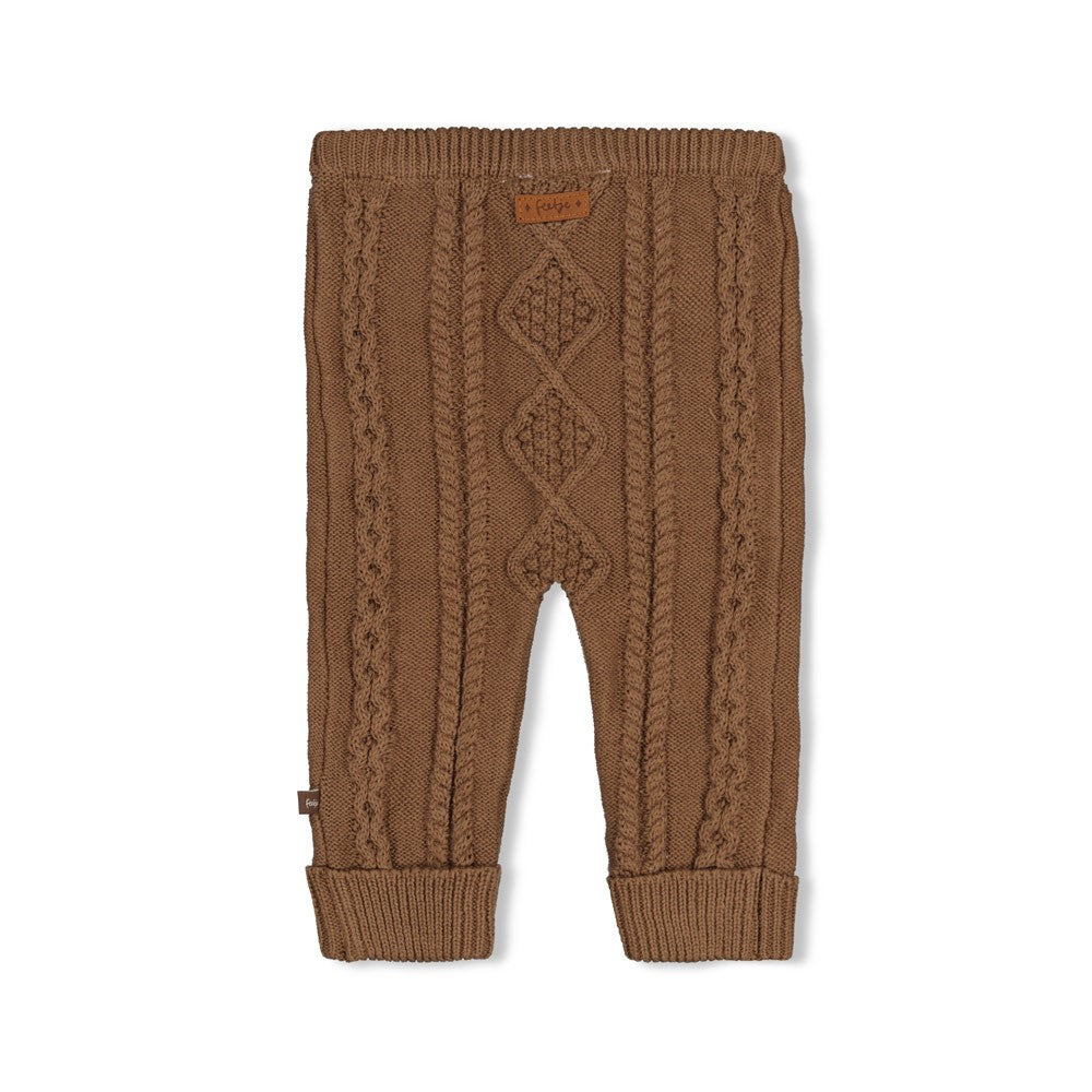 Broek gebreid cable-knit - The Knits, Feetje