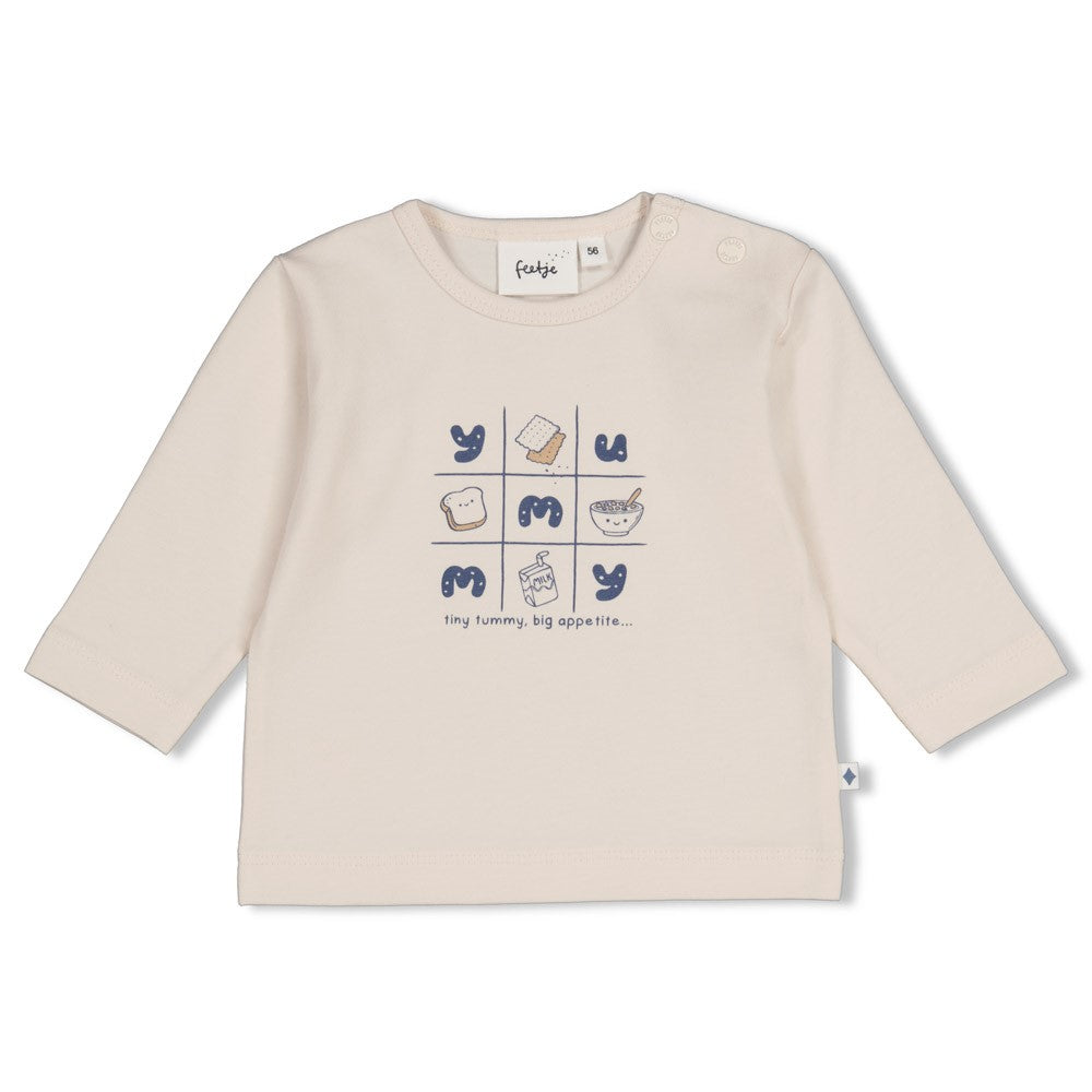 Longsleeve Cream - Breakfast Buddy, Feetje