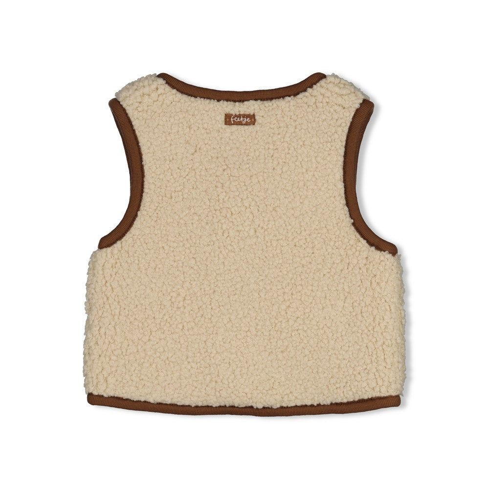 Omkeerbaar teddy gilet - Tiny Timber Tales, Feetje