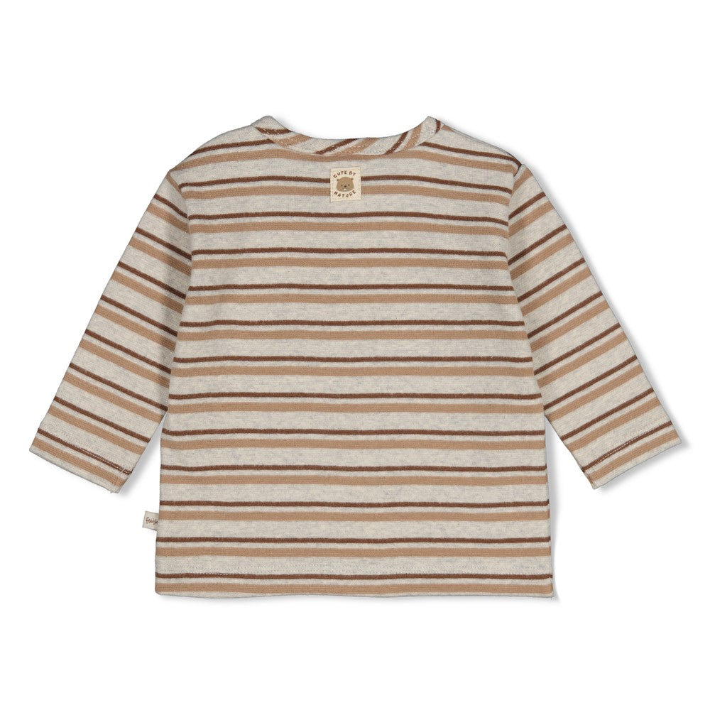 Longsleeve rib met streep - Tiny Timber Tales, Feetje