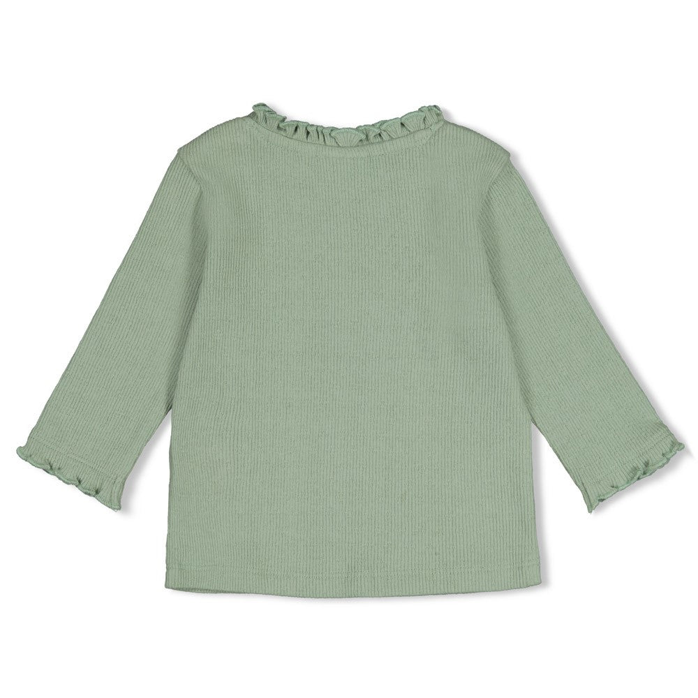 Longsleeve pointelle rib - Lucky Bloombird, Feetje