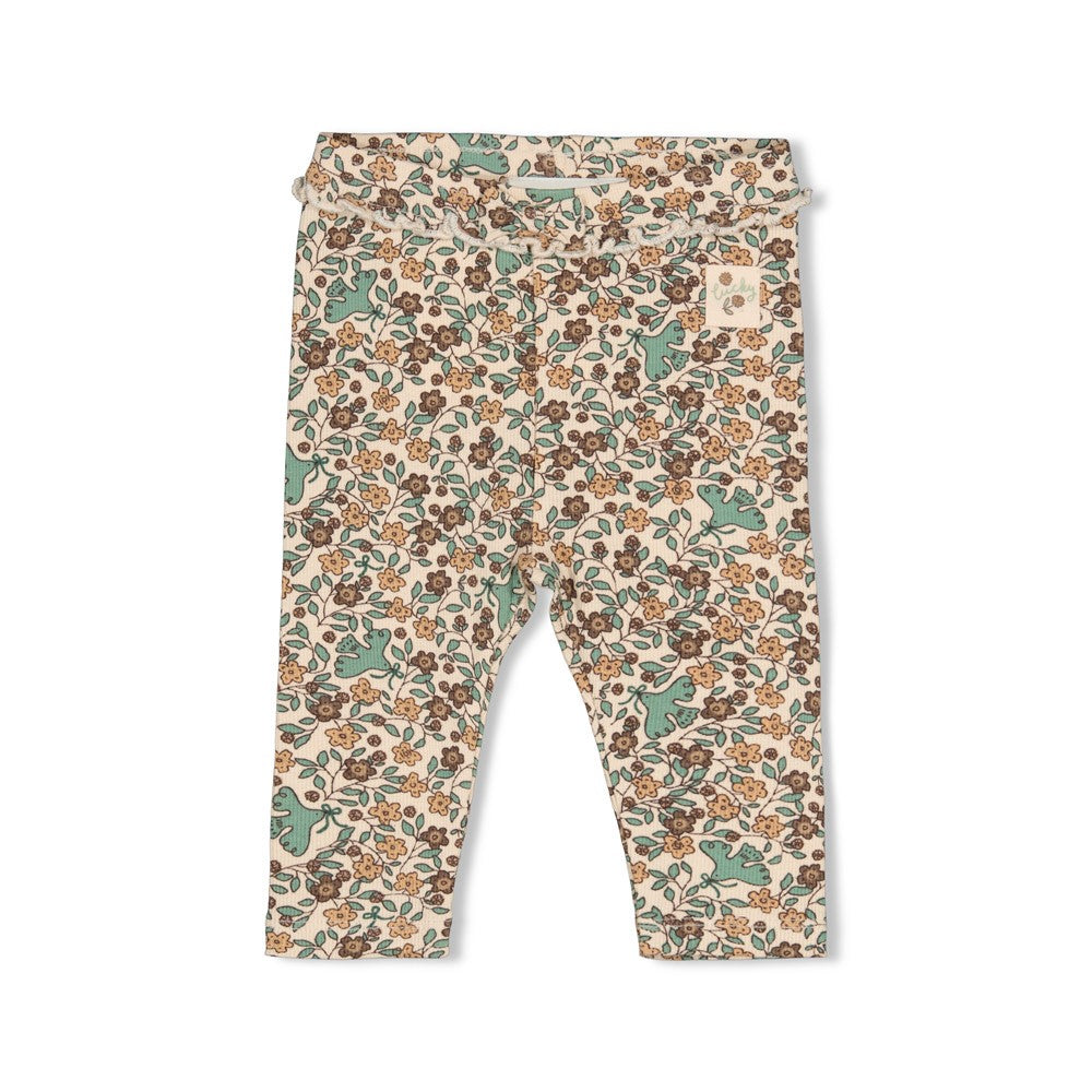 Legging rib AOP - Lucky Bloombird, Feetje
