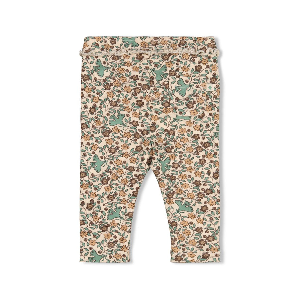 Legging rib AOP - Lucky Bloombird, Feetje