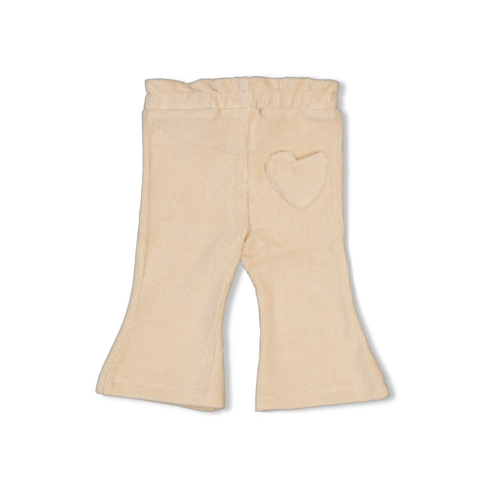 Flare broek velours rib - Lucky Bloombird, Feetje