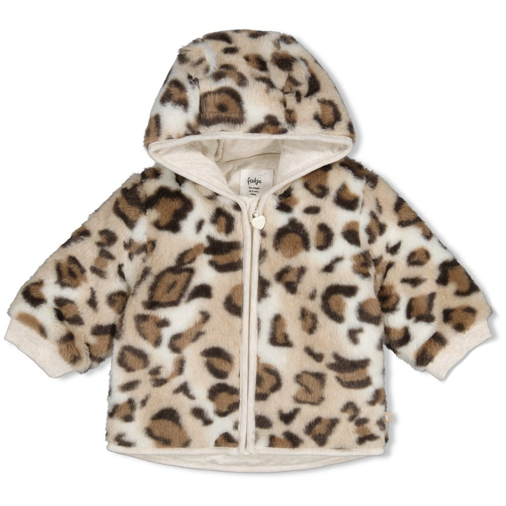 Fake fur jasje met capuchon - Dress to Impress, Feetje