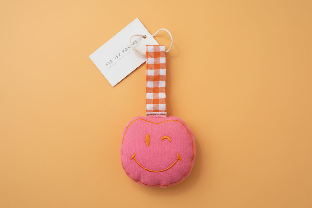 Speendoekje smiley – Blowy bubblegum, Atelier Pomme
