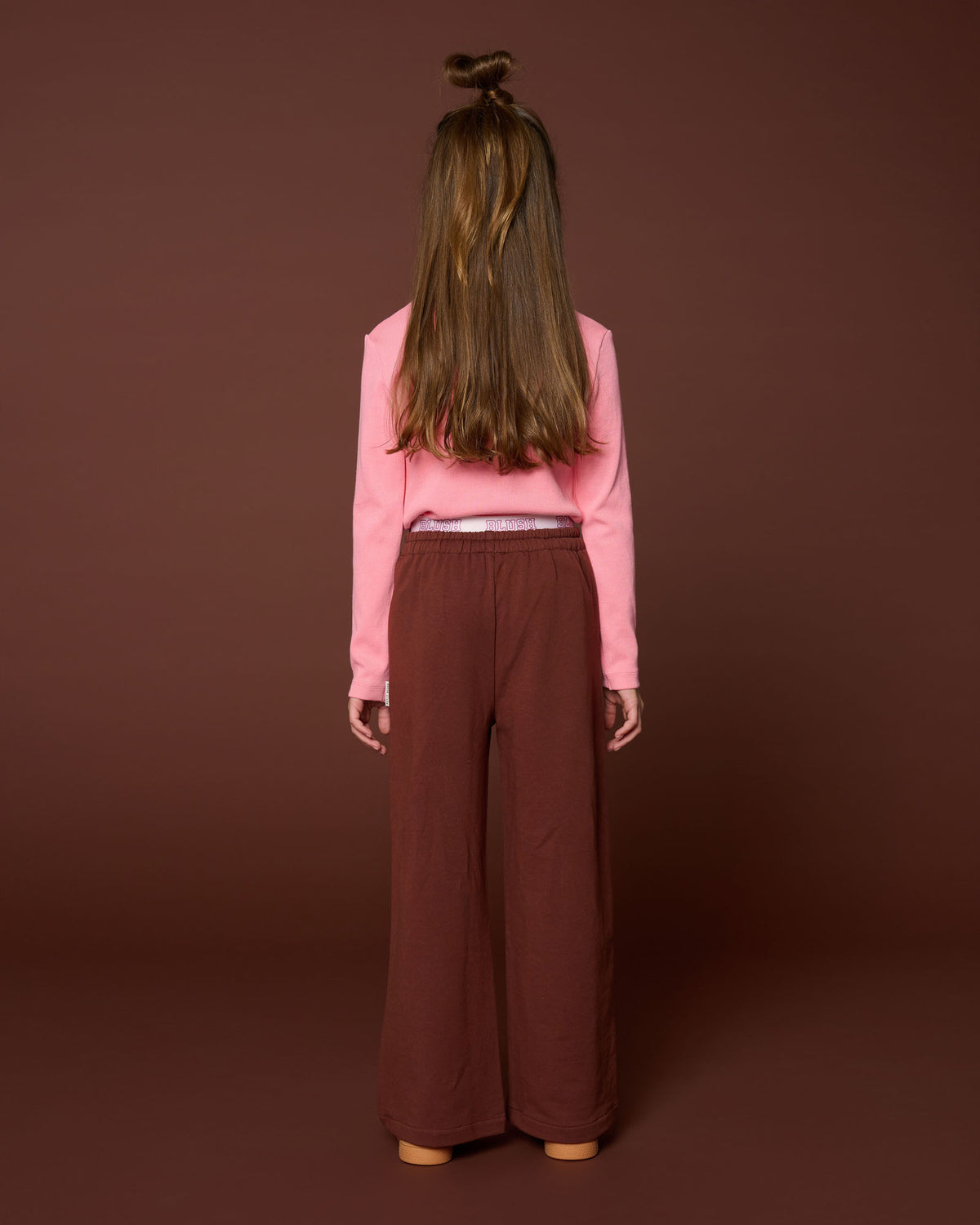 Wide Leg Pants | Brown, Petit Blush