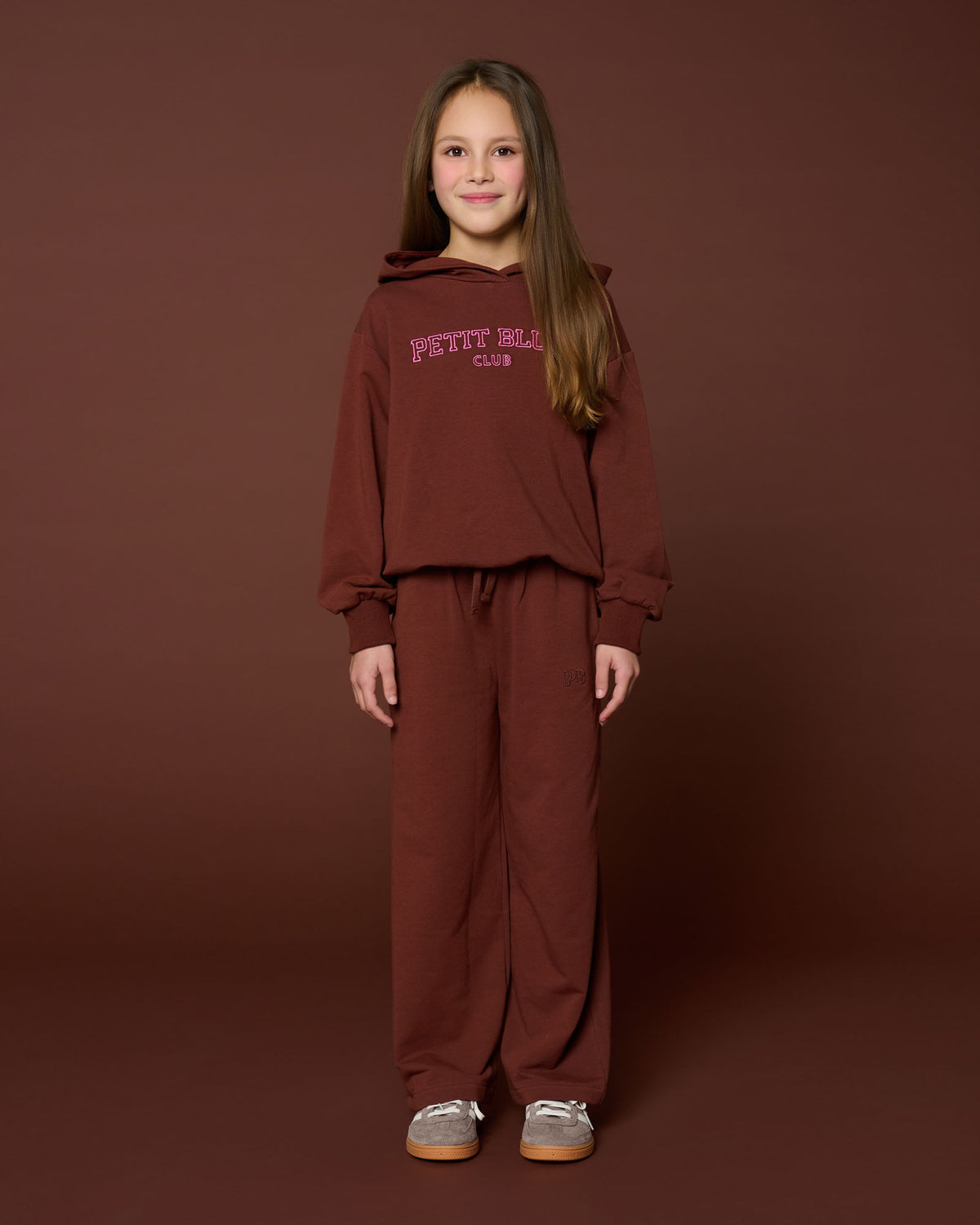 Wide Leg Pants | Brown, Petit Blush
