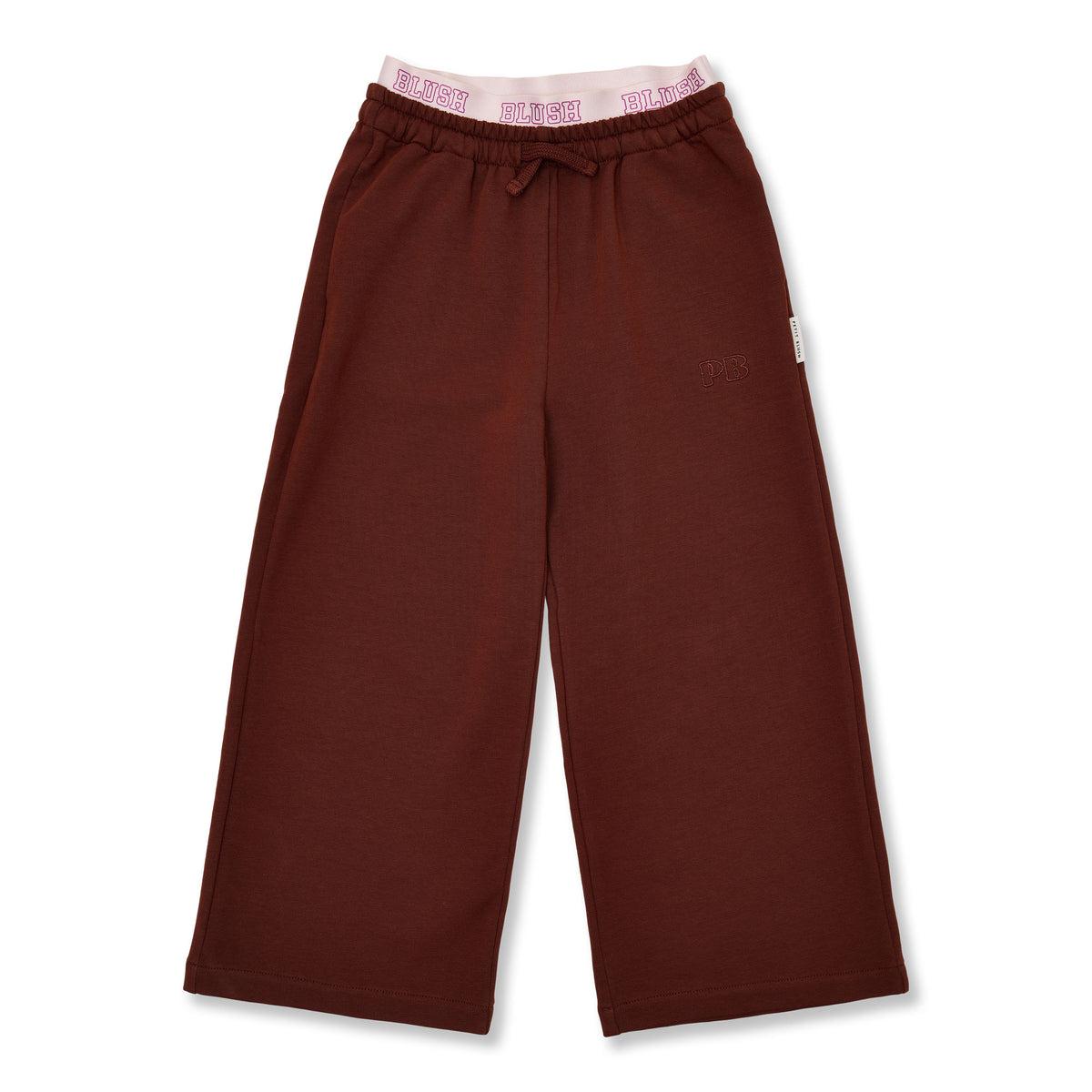 Wide Leg Pants | Brown, Petit Blush