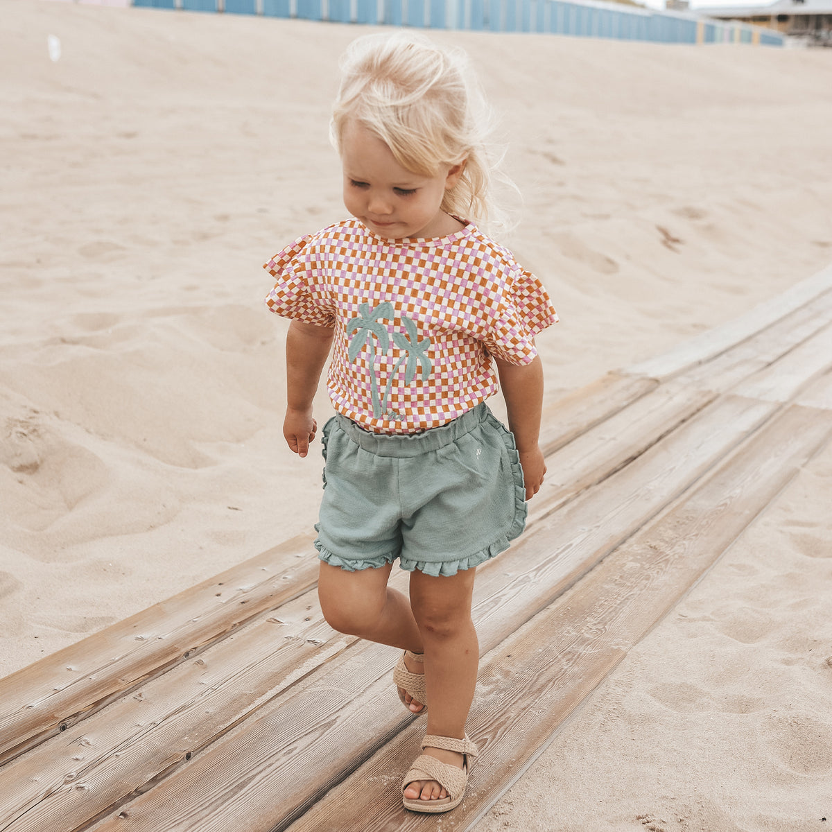 Mini Check | Ruffle Shirt, Your Wishes