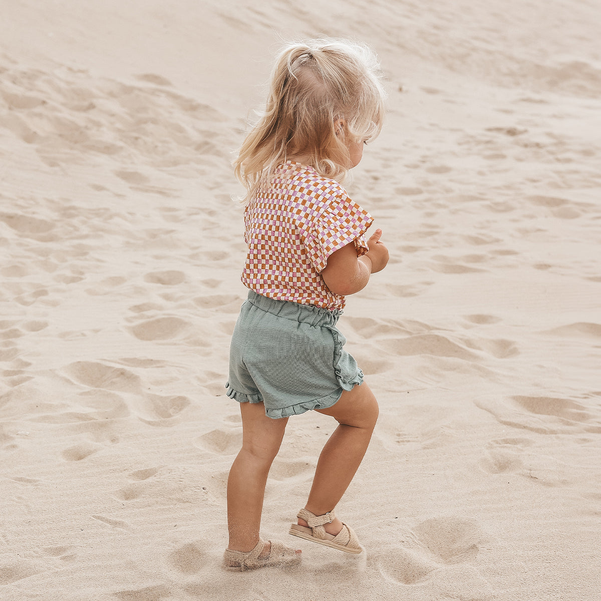 Mini Check | Ruffle Shirt, Your Wishes