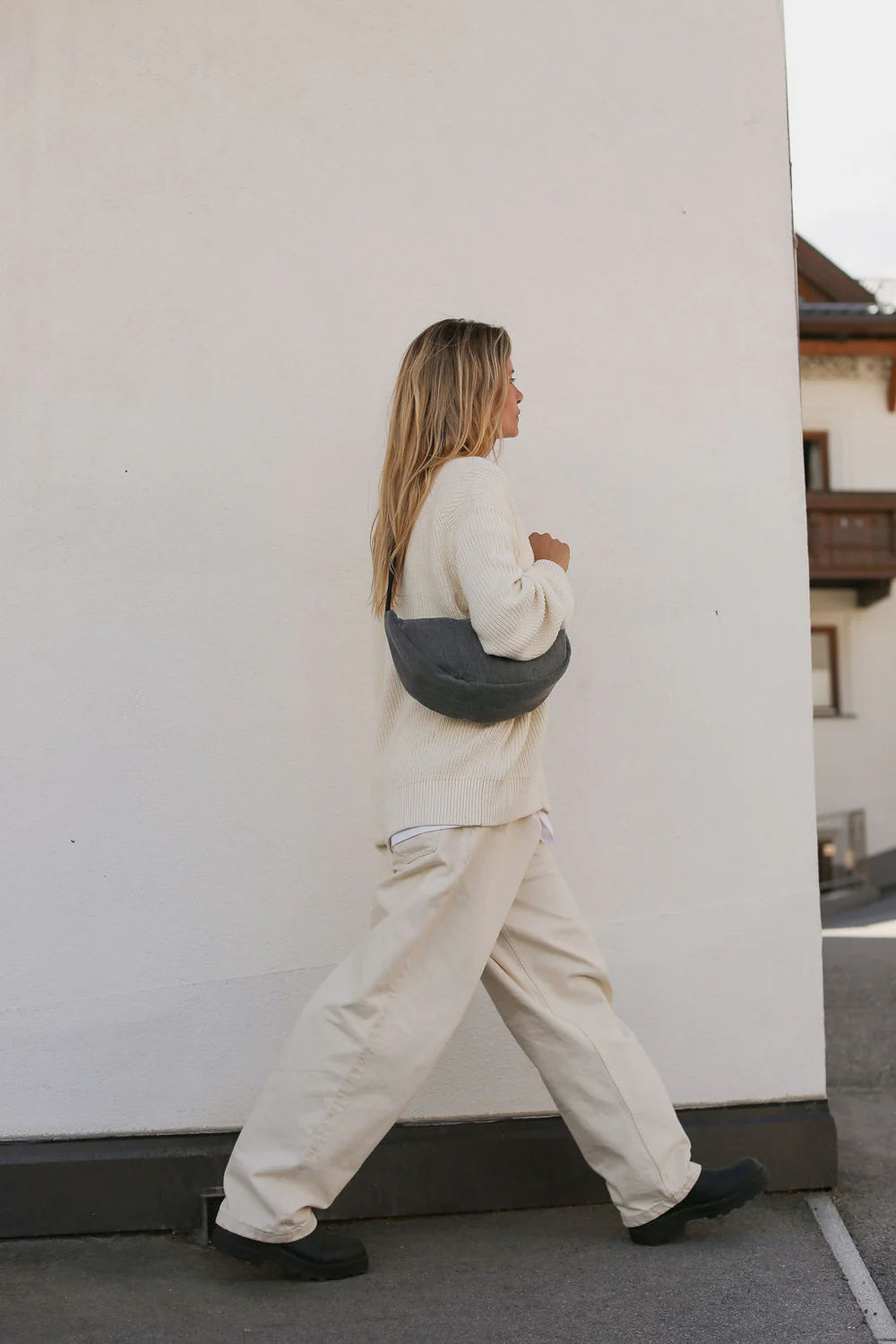 Denim Adult Fanny Pack grey, Studio Noos
