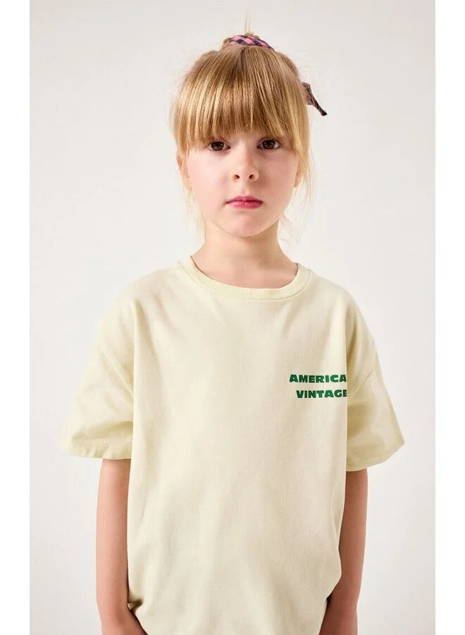 T- shirt fizvalley Ile flotante Vintage, American Vintage