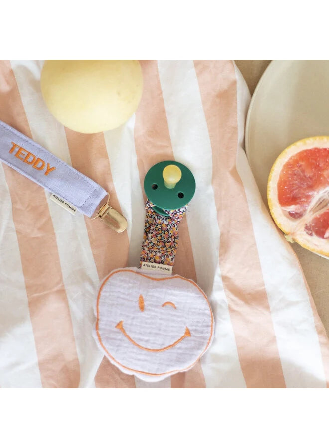 Speendoekje smiley – Lucky Lila, Atelier Pomme