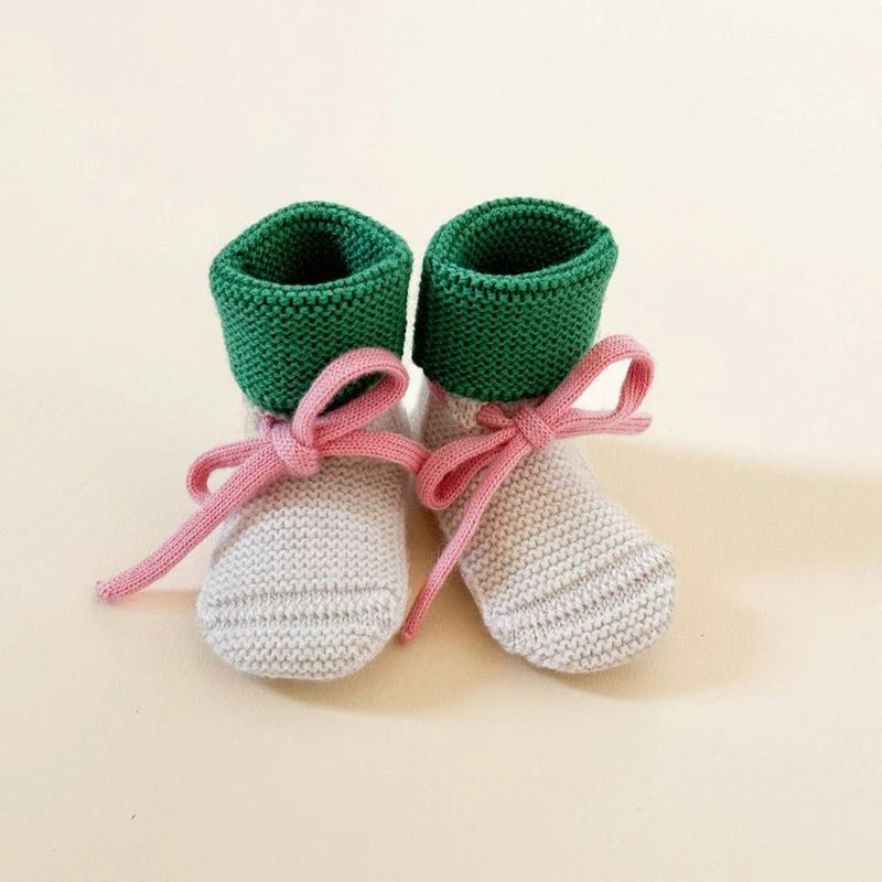 Booties Cream/grass, Hvid