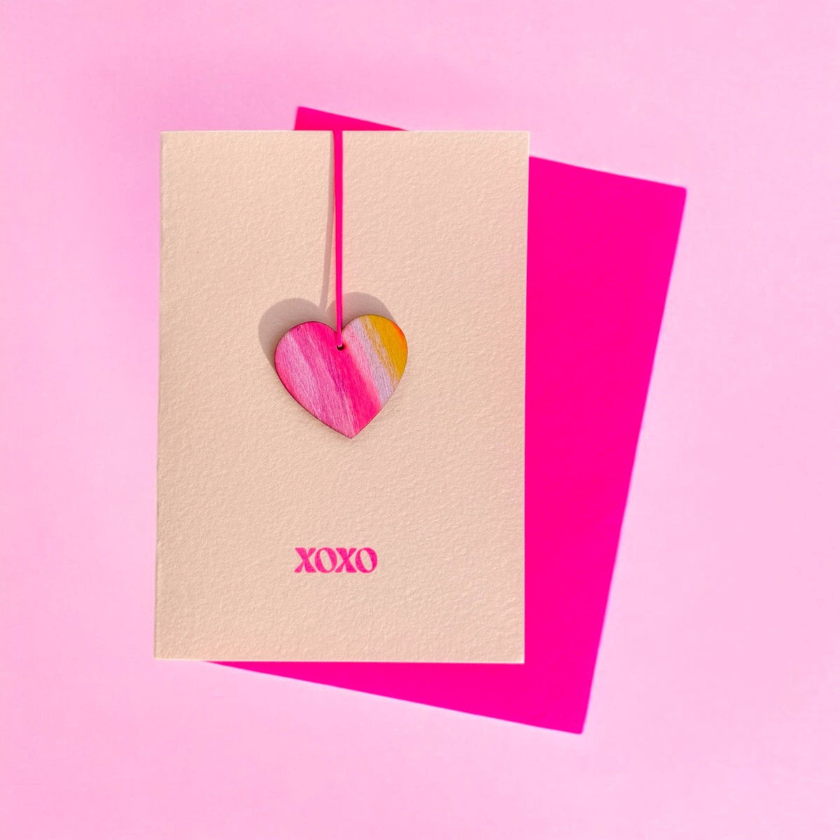 Kaart XOXO, Pink Stories