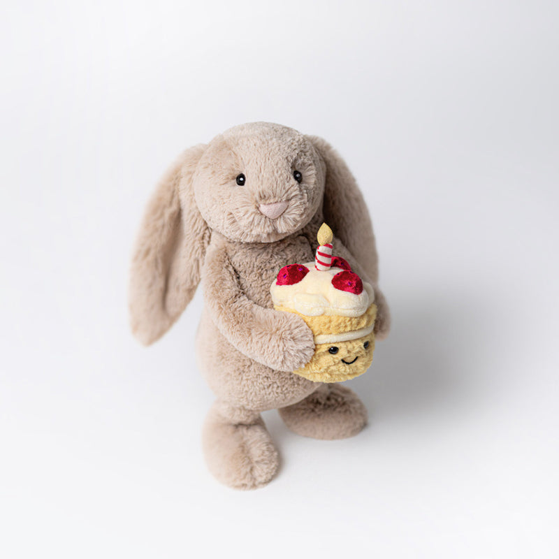 Bashful beige birthday Bunny, Jellycat
