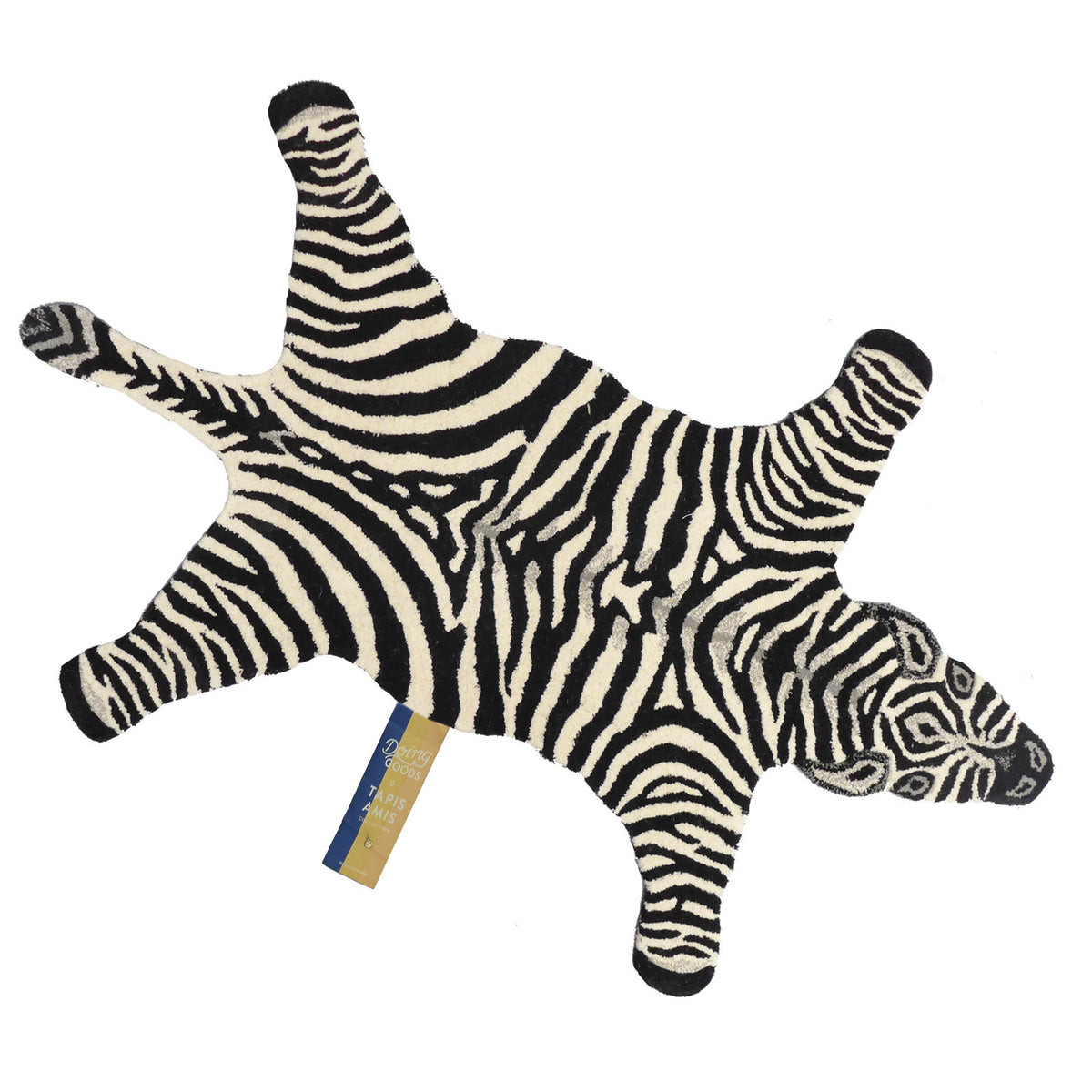Chubby Zebra small rug, Doing Goods Hedgehog & Deer