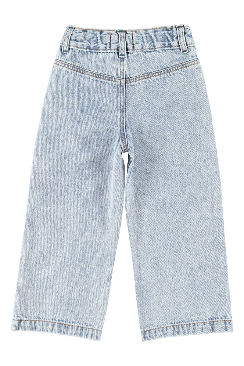 Flare trousers | fadded light blue denim, Piupiuchick