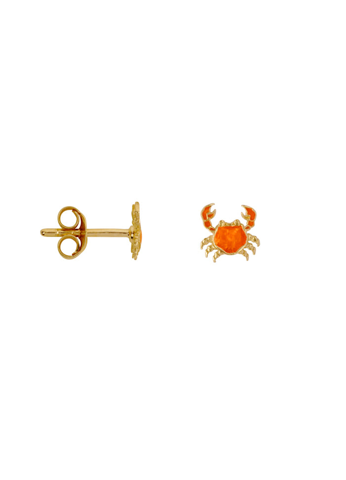 Crab stud Earring Gold, Bibi & Camille