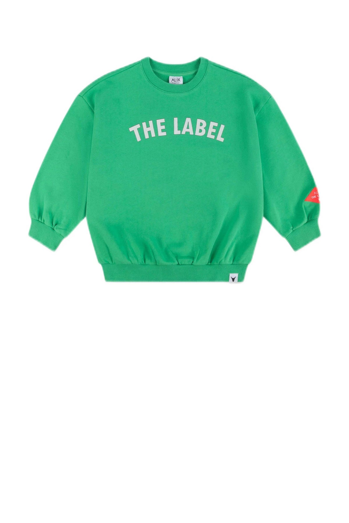 The label sweater green, Alix the label
