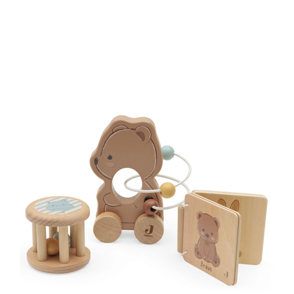 Houten giftset Bear Brave, Jollein