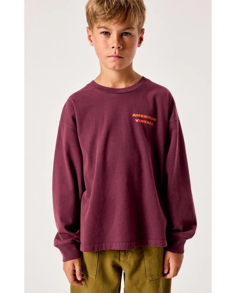 Enfant Longsleeve fitzvalley eggplant, American Vintage