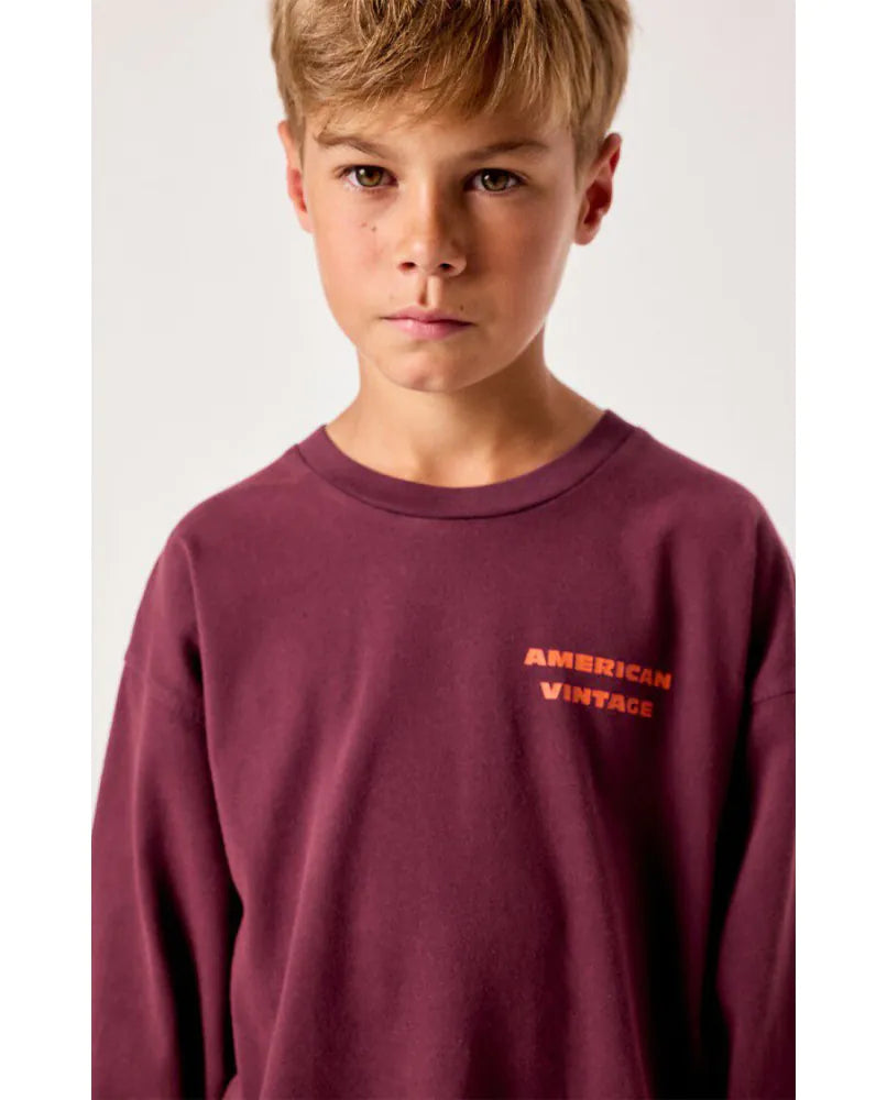 Enfant Longsleeve fitzvalley eggplant, American Vintage