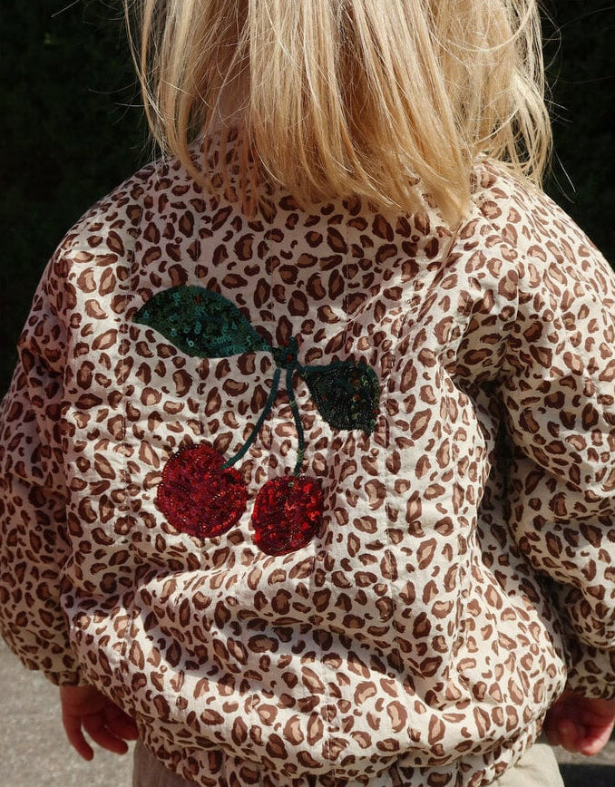 Juno Bomber Printed sequin bomber jacket, Konges Sjold