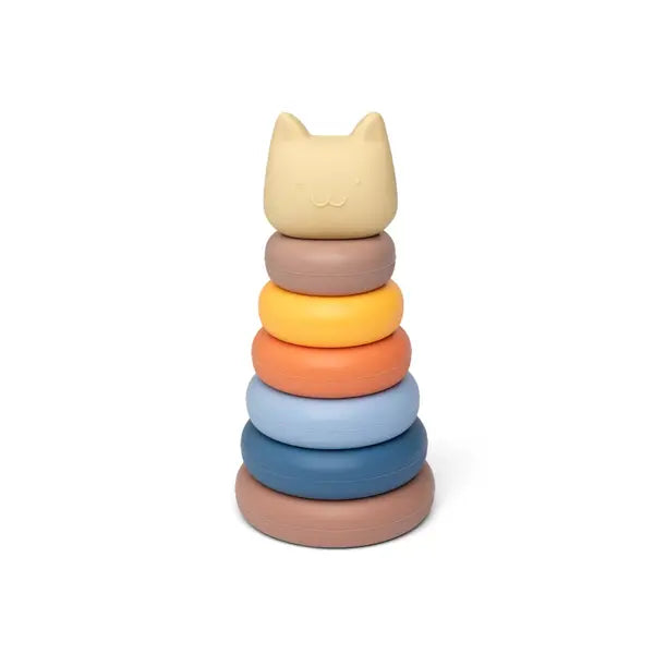 Stapeltoren Kat - Beige en Blauw, Little L