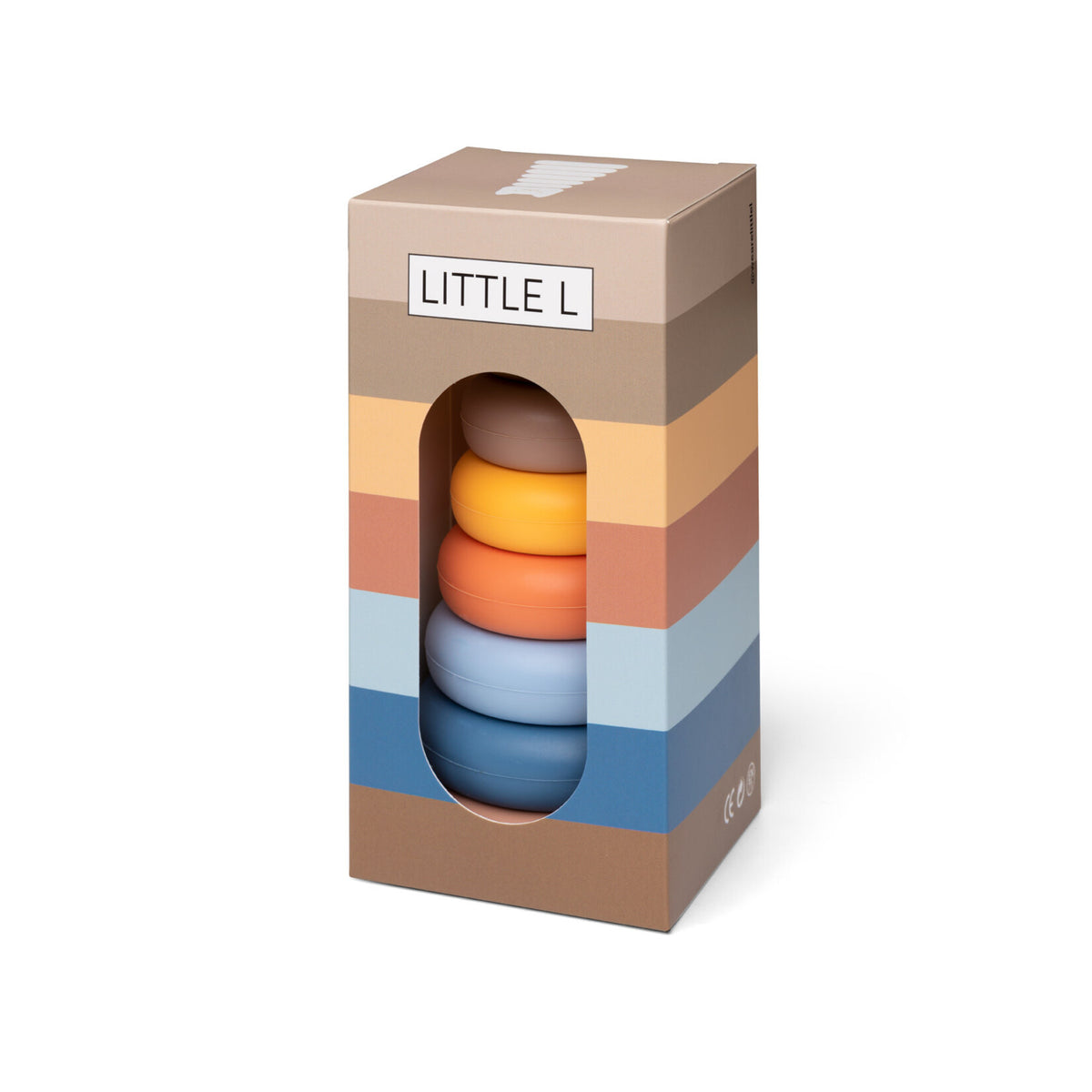 Stapeltoren Kat - Beige en Blauw, Little L
