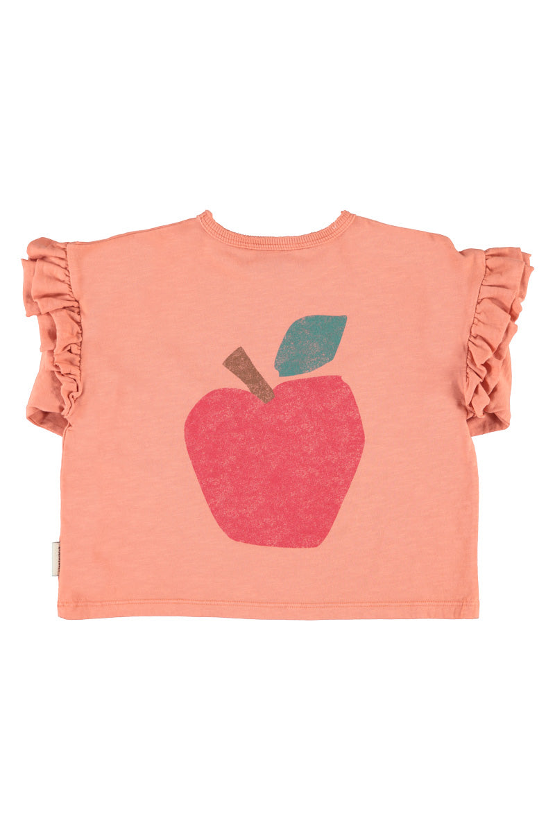 Longsleeve t-shirt | pink with apple print, Piupiuchick