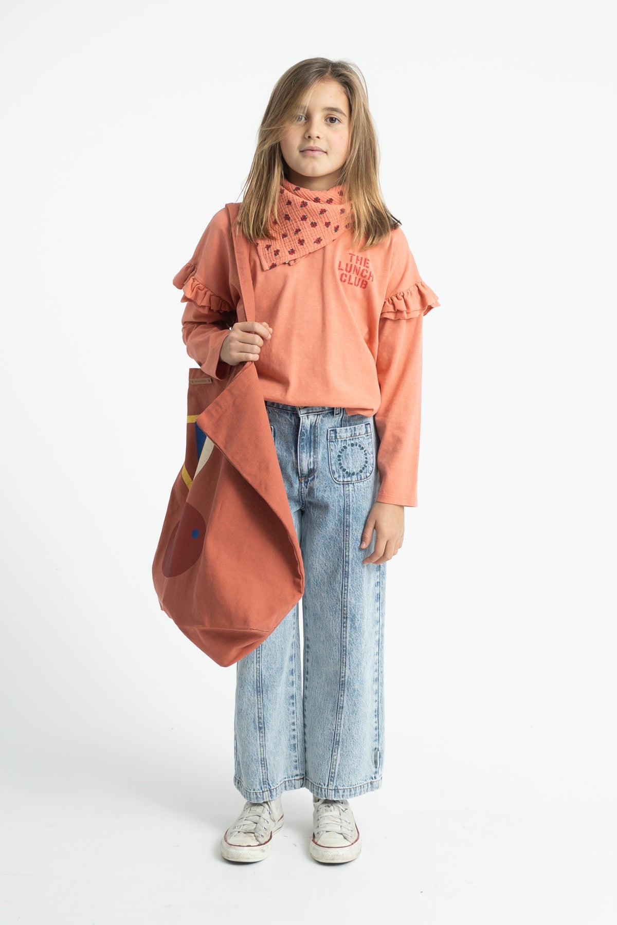 Longsleeve t-shirt | pink with apple print, Piupiuchick