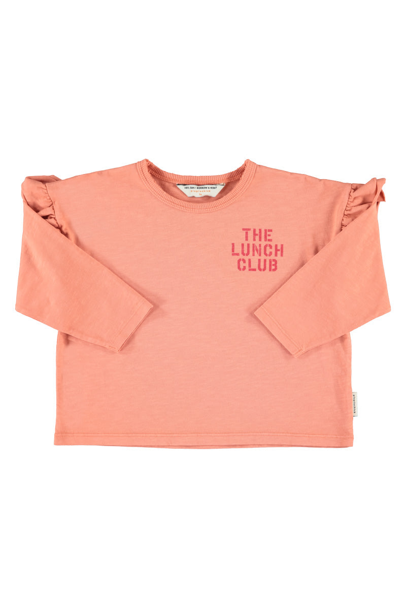 Longsleeve t-shirt | pink with apple print, Piupiuchick