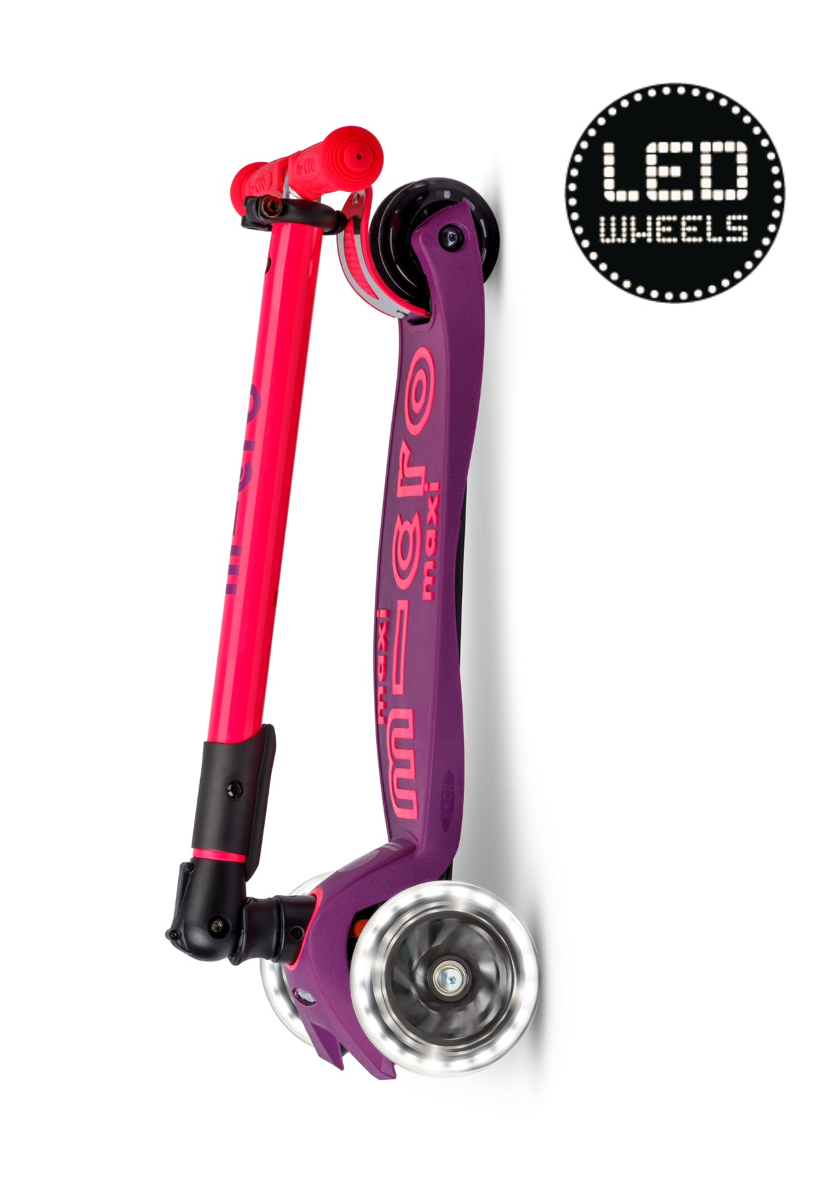 Maxi Micro Deluxe Foldable Led,neon roze paars MMD228, Microstep