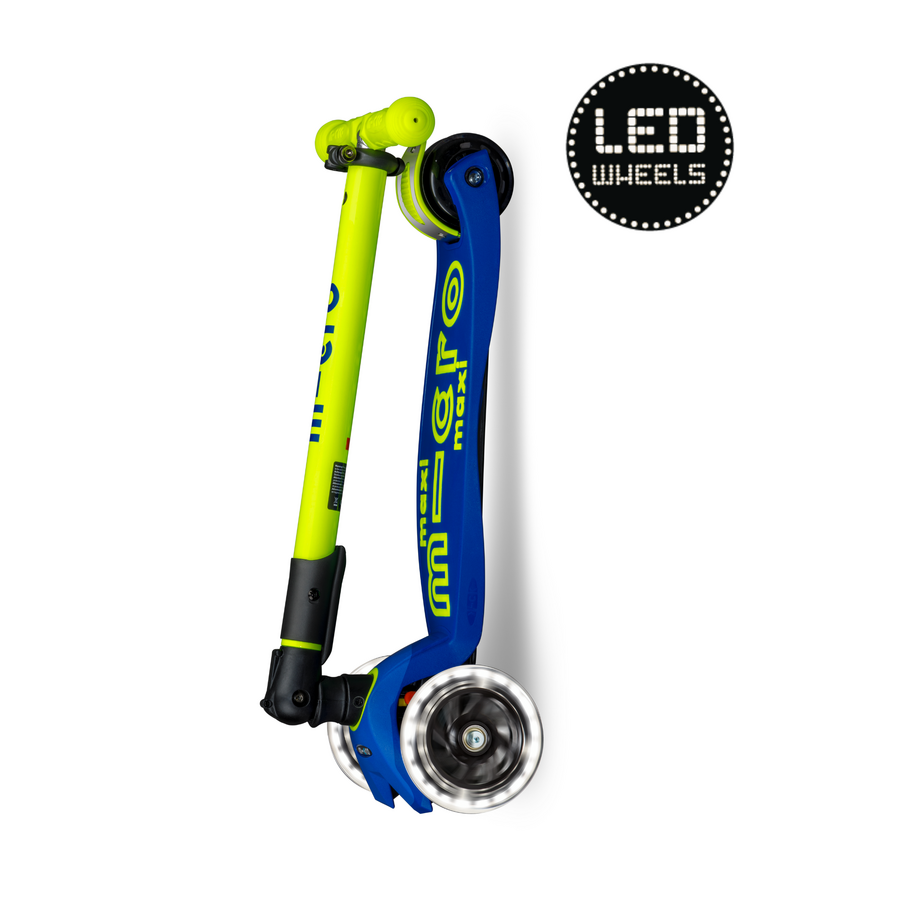 Maxi Micro Deluxe Foldable Led Blauw Geel Neon MMD235, Microstep
