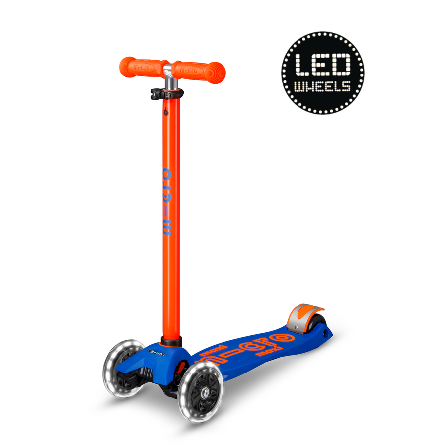 Maxi Micro step Deluxe LED  blauw oranje neon MMD231, Microstep