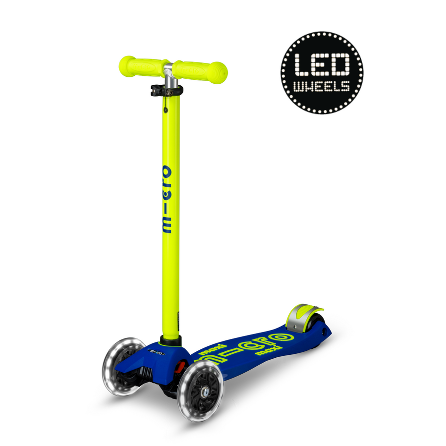 Maxi Micro step Deluxe LED  blauw geel neon MMD234, Microstep